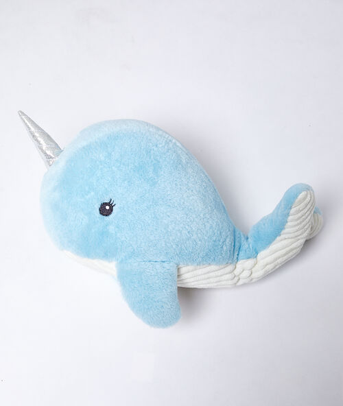 Pytl&iacute;k na pyžamo s narvalem blankytně modr&aacute;.