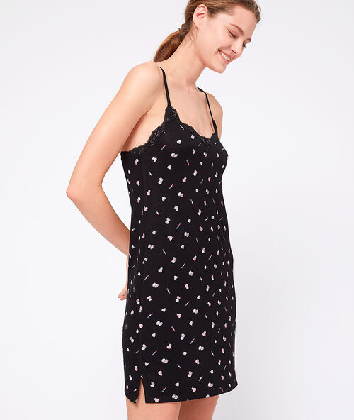 Nočn&iacute; ko&scaron;ile s potiskem čern&aacute;.