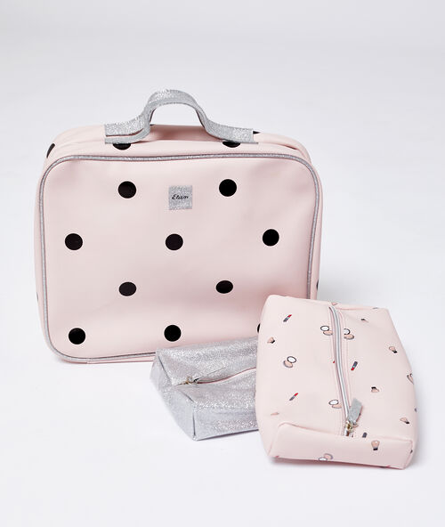 Sada 3 toaletn&iacute;ch ta&scaron;tiček růžov&aacute;.