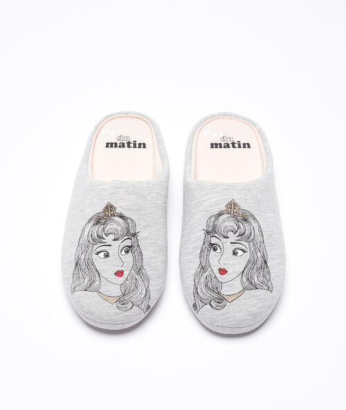 Pantofle &bdquo;pas du matin&ldquo; (ž&aacute;dn&eacute; r&aacute;no) &scaron;ed&aacute;.