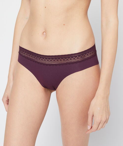 Bavlněn&eacute; nohavičkov&eacute; kalhotky borůvkov&aacute;.