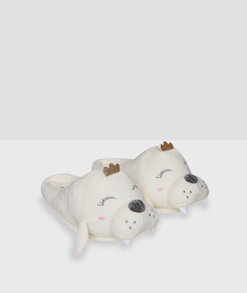 Dom&aacute;c&iacute; pantofle 3d beige.