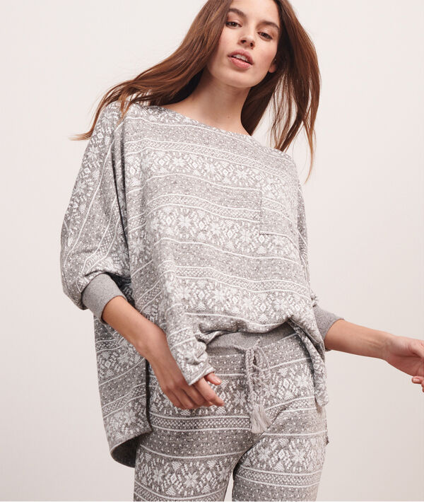 Top imprimé jacquard Top imprimé jacquard;${refinementColor}