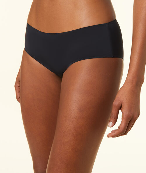 Nohavičkov&eacute; kalhotky z mikrovl&aacute;kna čern&aacute;.