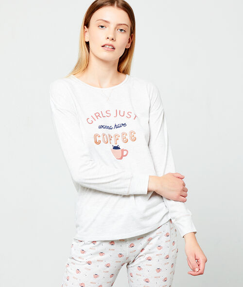 Top s potiskem &bdquo;girls just wanna have sun&ldquo; b&eacute;žov&aacute;.