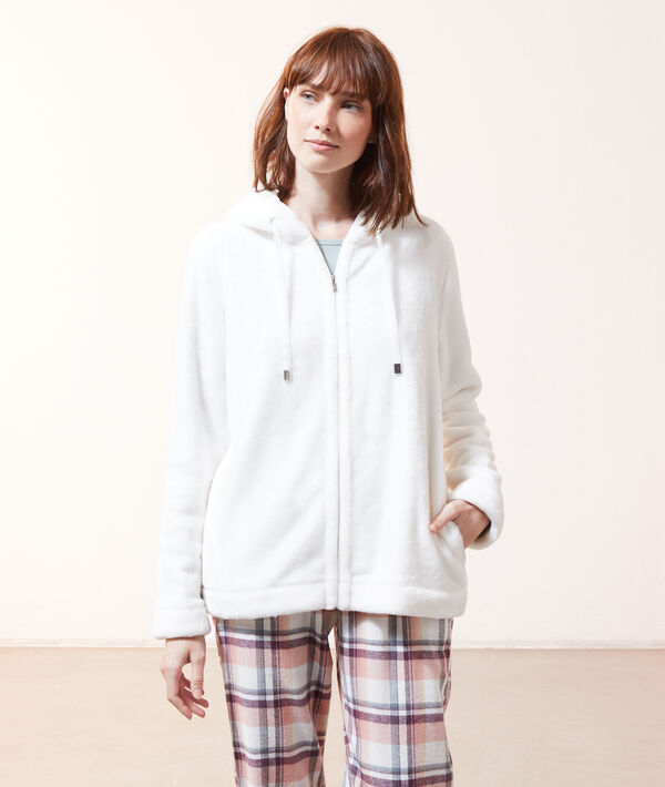 Veste polaire à capuche homewear Veste polaire à capuche homewear;${refinementColor}