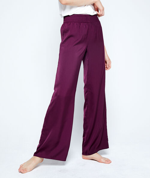 Pantalon large violet.